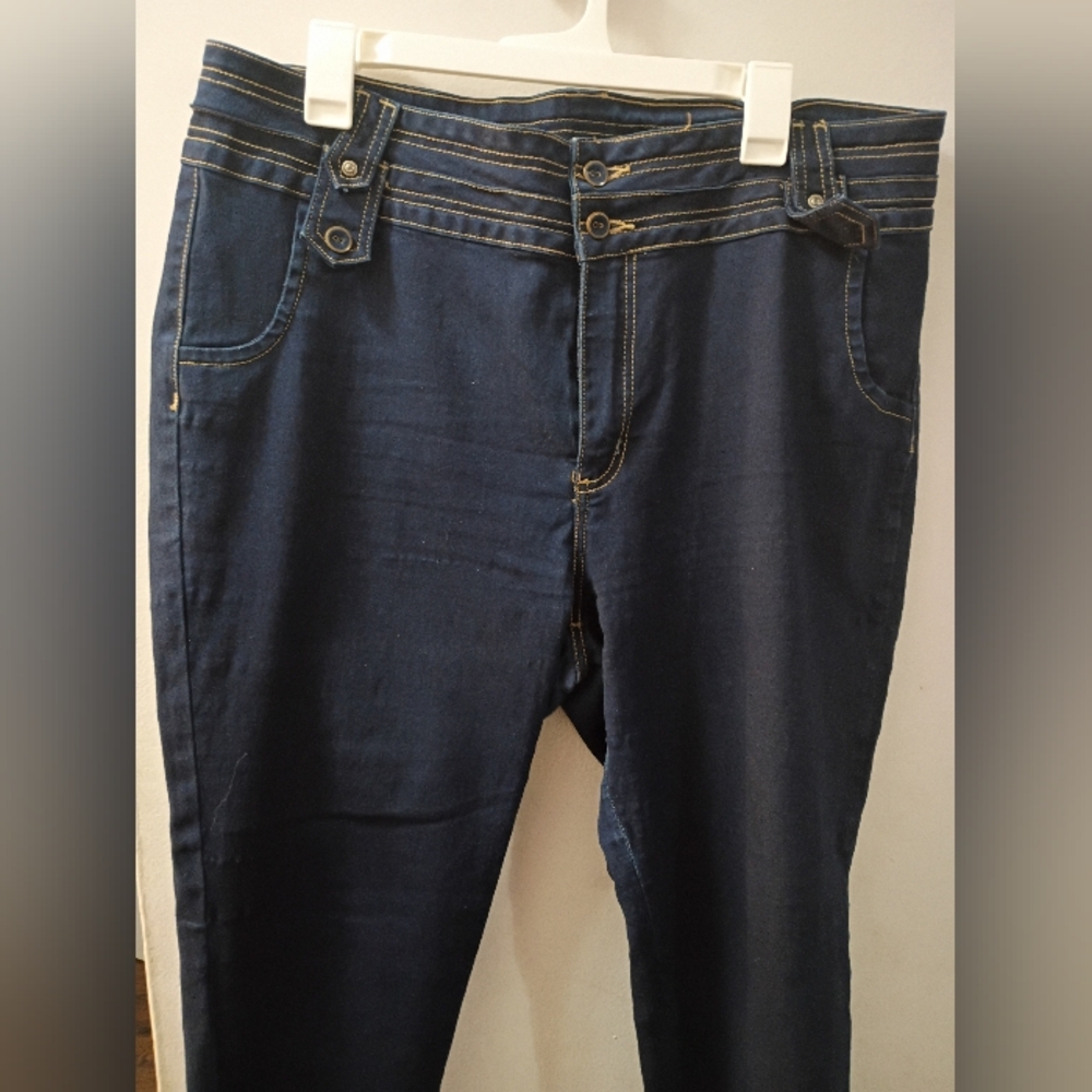 Pasión, EUC, Women's, High Rise Dark Blue Women's Jeans, Size 20